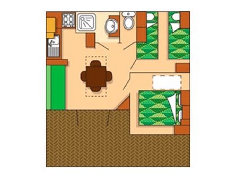 Chalet 5 personnes - CANNELLE 5P 26'5 m²