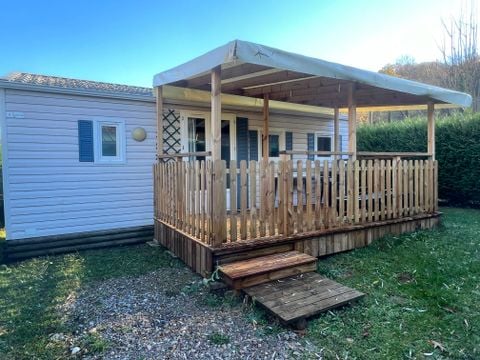 MOBILHOME 4 personnes - AULUS : 1 salle d'eau sans terrasse couverte