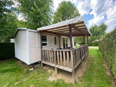 MOBILHOME 6 personnes - COUFLENS DIMANCHE avec terrasse couverte