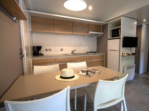MOBILHOME 6 personnes - 3 chambres MARMOTTE TV LV Terrasse semi-couverte