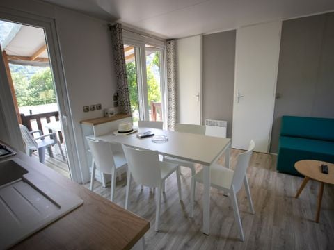 MOBILHOME 6 personnes - 3 chambres MARMOTTE TV LV Terrasse semi-couverte