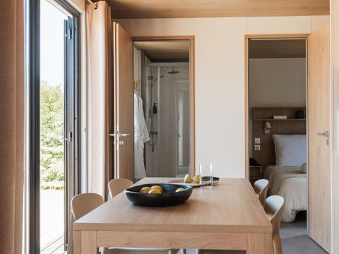 MOBILHOME 5 personnes - Mobil-home Iris 2 chambres Climatsiation TV LV Terrasse semi-couverte