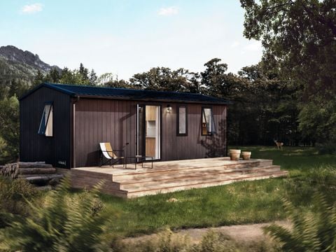 MOBILHOME 5 personnes - Mobil-home Iris 2 chambres Climatsiation TV LV Terrasse semi-couverte