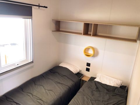 Mobilhome 6 personnes - Top Espace premium 32m² - 3 chambres - Terrasse couverte 15m² - TV - Lave vaisselle - Clim+wifi