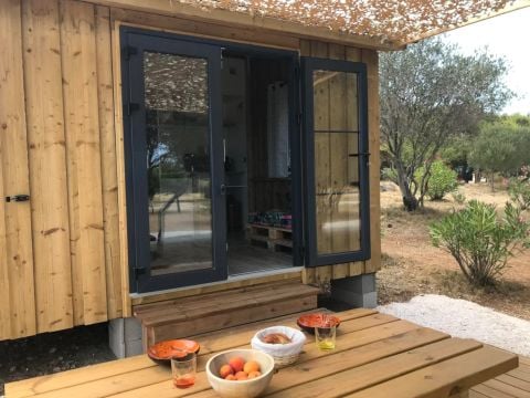 CHALET 4 personnes - Cabane Tithome 20m², 2 chambres (sans sanitaire) 4 pers.