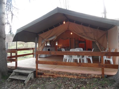 Tente en toile et en bois 5 personnes - Safari
