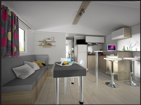 MOBILHOME 4 personnes - Formule PREMIUM - mobile-home ou chalet 2 chambres = draps + serviettes +ménage