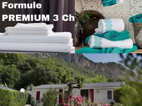 MOBILHOME 6 personnes - Gavarnie 3 chambres = draps + serviettes +ménage