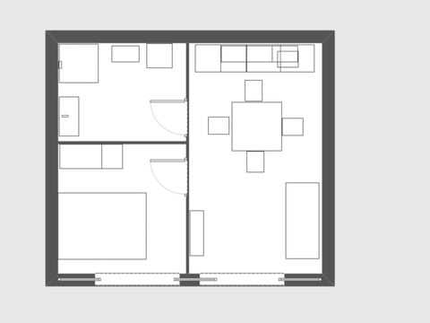 APPARTEMENT 4 personnes - Appartement  Hestia - 2 pièces 33 m² - 1 chambre - Air conditionné et TV