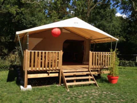 Tente en toile et en bois 5 personnes - Lodge Canada