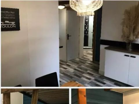 Mobilhome 10 personnes - Cabanon Tribu 5 Pièces 10 Personnes Climatisé + TV