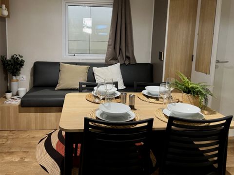 Mobilhome 6 personnes - MH EVASION - 33.3m² - 3 chambres - Clim - Terrasse
