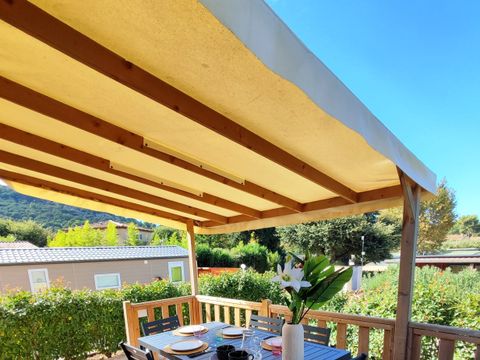 Mobilhome 6 personnes - MH EVASION - 33.3m² - 3 chambres - Clim - Terrasse