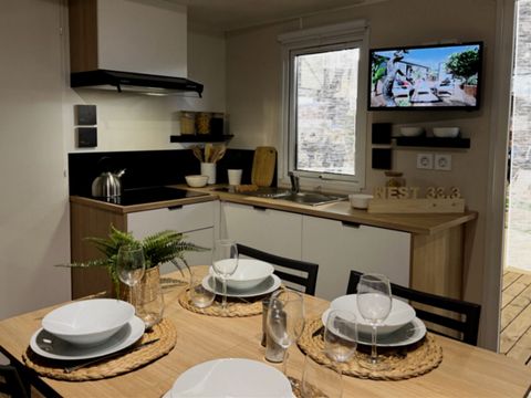 Mobilhome 6 personnes - MH EVASION - 33.3m² - 3 chambres - Clim - Terrasse
