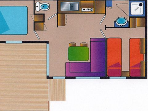 MOBILHOME 6 personnes - LE BRÉGANÇON