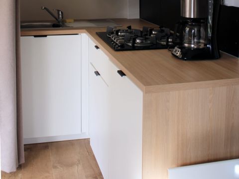 MOBILHOME 4 personnes -  Le GRAND JARDIN - terrasse couverte