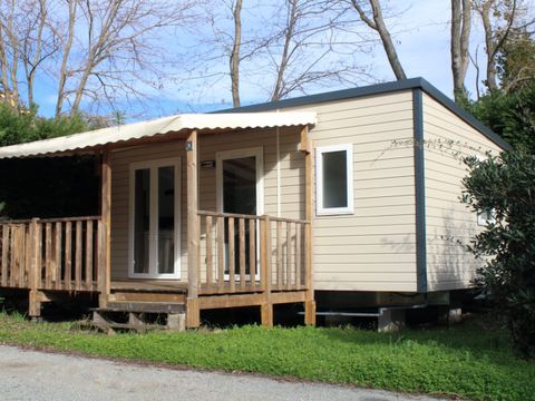 MOBILHOME 4 personnes -  Le GRAND JARDIN - terrasse couverte