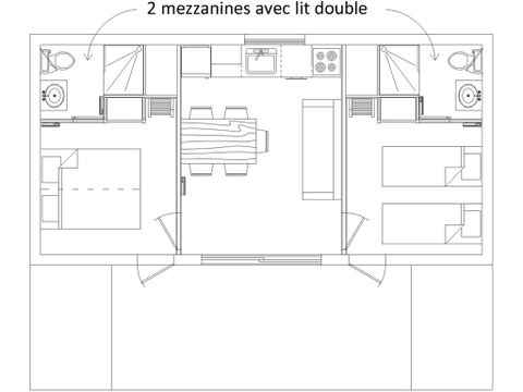 CHALET 6 personnes - CH2 ECOLOCHIC 37 m²