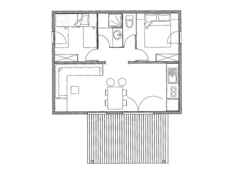 CHALET 5 personnes - CH2 ESPACE 35 m²