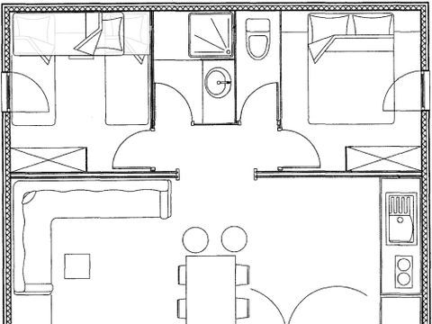 CHALET 7 personnes - CH2 ESPACE 35 m²