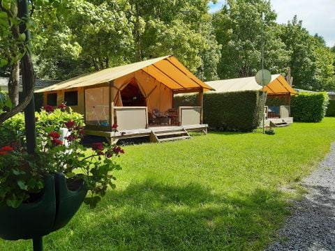 TENTE TOILE ET BOIS 5 personnes - Lodge