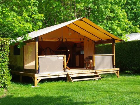 TENTE TOILE ET BOIS 5 personnes - Lodge
