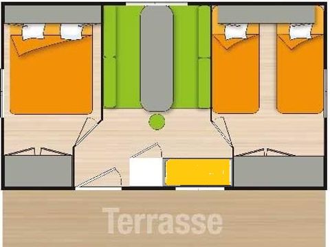 MOBILHOME 4 personnes - (sans sanitaires)