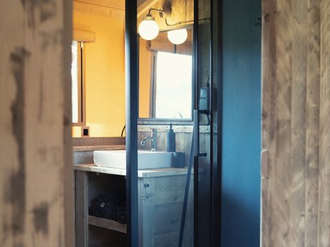 Tente en toile et en bois 6 personnes - Eco-Lodge - WOODY - 3 chambres
