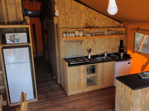TENTE TOILE ET BOIS 6 personnes - Eco-Lodge WOODY 3 chambres
