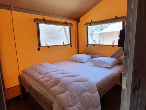 Tente en toile et en bois 6 personnes - Eco-Lodge - WOODY - 3 chambres