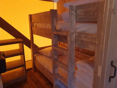 Tente en toile et en bois 6 personnes - Eco-Lodge - WOODY - 3 chambres