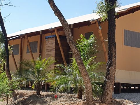 TENTE TOILE ET BOIS 6 personnes - Eco-Lodge WOODY 3 chambres