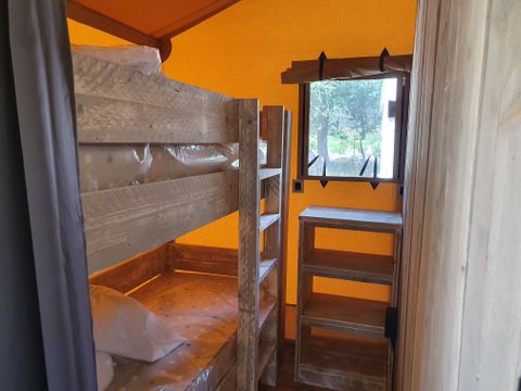 Tente en toile et en bois 4 personnes - Eco-Lodge - WOODY - 2 chambres