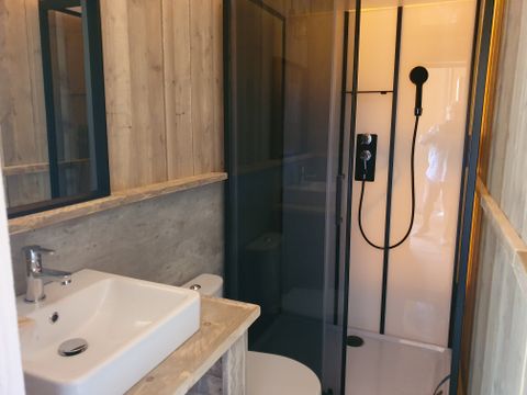 Tente en toile et en bois 4 personnes - Eco-Lodge - WOODY - 2 chambres