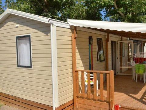 Mobilhome 5 personnes - Confort 28m² - 2 chambres - TV - Clim