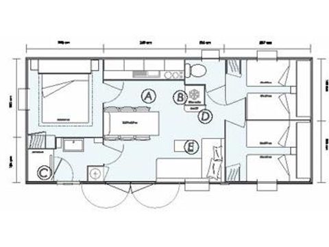 Mobilhome 6 personnes - Premium 30m² - 3 chambres - TV - Clim - Lave vaisselle ou lave linge