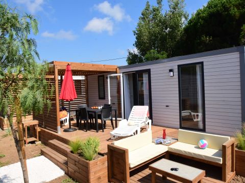 Mobilhome 4 personnes - Premium Plus 31m2 - 2 chambres - +TV+Clim+Draps+Serviettes+Lits faits+Ménage inclus