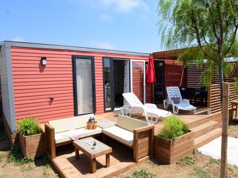 Mobilhome 6 personnes - Premium Plus 33m²- - 3 chambres - +TV+Clim+Draps+Serviettes+Lits faits+Ménage final inclus