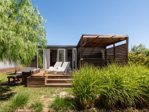 Mobilhome 6 personnes - Premium Plus 33m²- - 3 chambres - +TV+Clim+Draps+Serviettes+Lits faits+Ménage final inclus