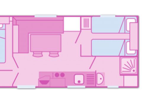 MOBILHOME 4 personnes - Mobil-home Classique - 22-24m² - 2 chambres