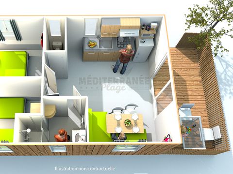 MOBILHOME 6 personnes - Mobil-home Classique TI - 30m² - 2 chambres