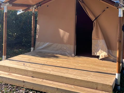 TENTE TOILE ET BOIS 2 personnes - Mini tente safari