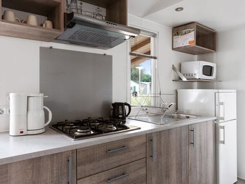 MOBILHOME 4 personnes -  Premium | 2 Ch. | 4 Pers. | Terrasse surélevée | 2 SDB | Clim