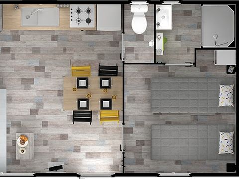 MOBILHOME 4 personnes - confort 2 chambres/2 salles d'eau/2wc