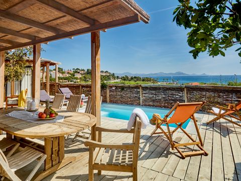 Mobilhome 8 personnes - Lodge Riviera - 2 à clim. Plancha