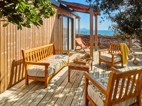 Mobilhome 8 personnes - Lodge Riviera - 2 à clim. Plancha