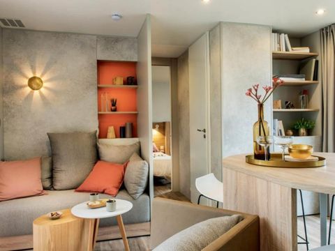 Mobilhome 6 personnes - Lodge Luxe Vue Panoramique - 2 à clim. Plancha