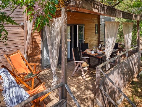 MOBILHOME 6 personnes - Lodge 2 à 6 pers. clim. Plancha