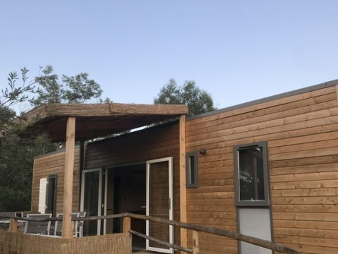 Mobilhome 6 personnes - Lodge - 2 à Vue mer clim. Plancha