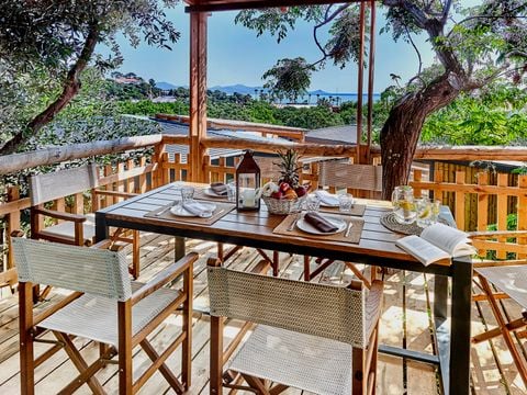 MOBILHOME 4 personnes - Lodge Luxe vue mer
